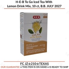 H-E-B To Go Tè ghiacciato con miscela di bevande al limone, 10 ct, B.B. LUGLIO 2027 Cold Powdered Drinks price
