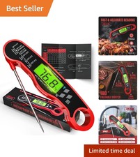 Termometro digitale carne - lettura istantanea impermeabile barbecue e cucina essenziale - rosso Red Meat price