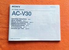 Manuale carica batterie Sony AC-V30 per videocamere Sony Batterie per videocamere price