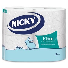 Nicky Elite 4 Rotoli di Carta Igienica 170 Soffici Fogli a 3 Veli Morbida e Carta Igienica price