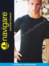 MAGLIE INTIME NAVIGARE UOMO IN CALDO COTONE INTERLOCK G/COLLO ART. 111 - 3 PZ. Canotte / Maglie Intime Uomo price