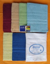 ASCIUGAMANI BAGNO SET 1+1 VISO+OSPITE BIDET TINTA UNITA BIANCO SPUGNA 100%COTONE Set bagno price