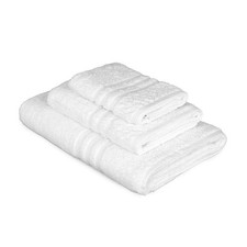 Set Asciugamani Bagno 3 pezzi 100% Cotone Spugna Hotel B&B Telo Viso ospite 430g Set bagno price