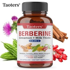 Berberina Cannella 14 in 1 Integratore Erboristico Cardiovascolare Fegato Intestino Supporti Herbal Supplements price