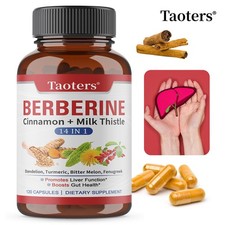Berberina Cannella 14 in 1 Integratore Erboristico Cardiovascolare Fegato Intestino Salute Herbal Supplements price