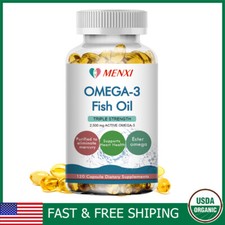 2500mg EPA DHA Omega 3 6 9 Capsule Olio di Pesce 120 Pillole Salute Cuore Fish Olio / Omega 3 - 6 - 9 price
