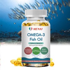 MENXI Omega 3 Capsule Olio di Pesce Tripla Forza Supporto Articolare 2500 mg EPA e DHA Fish Olio / Omega 3 - 6 - 9 price