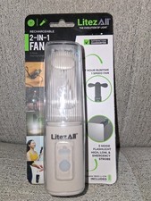 Litez All 2 in 1 Ventilatore Luce Con Cordino Batteria Ricaricabile Inclusa Nuovo con Scatola Grigio Flashlight price
