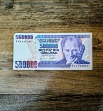 Banconota Turca 500.000 Lira Turca ,Anno 1970 ,Raffigurante Mustafa Kemal... Turca price