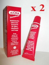 2 dentifrici sbiancanti antibatterici AJONA n.1 in EUROPA!! 25 ml. SOLO £6,29 Toothpastes price