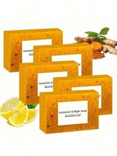 Sapone Curcuma Limone Acido Kojico 100g Viso Corpo Barra Detergente Fatto a Mano 1 Confezione Soaps price