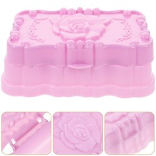 1pz Portasapone Rosa Riutilizzabile con Coperchio e Scarico per Ripostiglio Viaggio e Bagno Soaps price