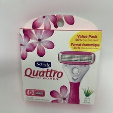 Schick Quattro per Donna Rasoio Lama Ricarica Confezione Valore, 6 Pezzi - Sconto Quantità Razors e Refills price