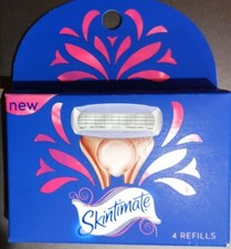 Confezione Lama Rasoio Donna Skintimate Oro Rosa 4 Ricariche Ogni HTF Razors e Refills price
