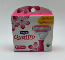 E25 Schick Quattro da Donna 4+2 Cartucce Ricarica Lame Rasoio (Confezione da 1) Nuove Razors e Refills price