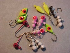 14 NUOVE MASCHERE DA PESCA GELATIERA TAGLIA 8 ASSORTIMENTO JIG per canna mulinello vermi larve Fishing Reel (Jig) price