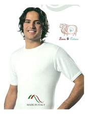 Maglia Intima Uomo Lana Cotone Maglia Girocollo Invernale Manica Corta Calda Intimo termico price