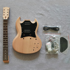 Kit chitarra elettrica fai da te SG 6 corde Humbucker Pickup CR parte setneck solido 22F Electric Guitars price