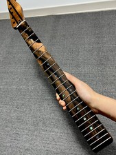 Collo chitarra elettrica S S 5 pezzi ebano 22Fret satinato fai da te fiamma arrosto acero Electric Guitars price