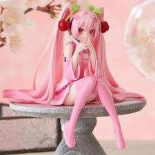 Miku Anime Figure Toys Pink Cherry Dress MIKU Kawaii Cartoon PVC Action Figurine Action figure price