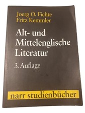 narr studienbücher Letteratura Inglese Antica e Medioevo Fichte Kemmler Letteratura inglese price