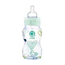 J Bimbi Trendy - Biberon Polipropilene Colore Verde Acqua 6m+, 330ml Acqua Biberon price