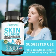 Skin Cleanse 120pz, Schiarente, Antietà, Supporto Salute Capelli, Pelle e Unghie Anti-Aging price