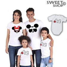 T-shirt maglietta Mamma Papà Bimbo family famiglia festa a tema t-shirt uguali T-shirt bebè price