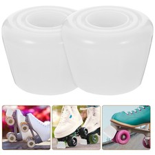 1 Set Pattini a rotelle in PU resistenti pastiglie freno bianco toe stopper accessorio di sicurezza Skates price