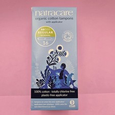 Natracare Tamponi in Cotone Biologico, Regolari con Applicatore, 16 Ct ACQUISTA DI PIÙ E RISPARMIA! Sanitario Pads e Tampons price