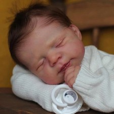 Bambola Reborn Sleeping Baby 19" realistica soft touch 3D pelle mano radice capelli regalo Set nanna bebè price