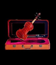 Violino fatto a mano in legno massello 1/32 (200 mm) con vetrina - completamente suonabile Violins price