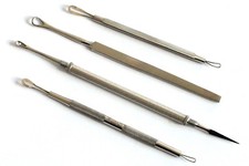 4-Face Cura Set Comedone Estrattori Rimozione Punti Neri Pulitore Orecchio Face Cura Set price