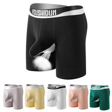 Boxer uomo cotone intimo sexy slip pantaloncini rigonfiamento marsupio mutandine mutandine uk Boxer uomo price