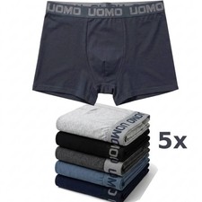 5 Boxer Uomo Cotone Elasticizzato Intimo Uomo Sport Multipack S M L XL XXL Boxer uomo price
