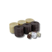 Pezzi Backgammon 36 mm Acrilico Marrone Perla Backgammon price