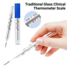 Termometro in vetro tradizionale bambini adulti termometro scala precisione clinica UK Thermometer price