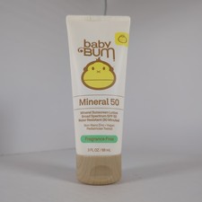 Baby Bum Mineral 50 protezione solare ad ampio spettro senza profumo resistente all'acqua 3 oz Creme e lozioni solari price