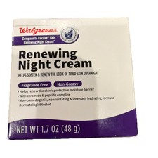 Walgreens Creme Notte Rinnovatrici con Ceramide e Peptidi 1,7 oz Confronta con CeraVe Night Creams price