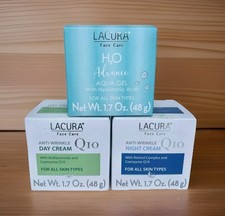 LACURA 3 Confezioni: Q10 Creme Giorno e Notte con H20 Aqua Gel, Set Cura della Pelle Antietà Night Creams price