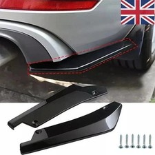 2x Spoiler splitter diffusore labbro protezione paraurti posteriore auto universale nero lucido Lip Cura / Protectors price