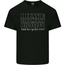 T-shirt bambino Troppe biciclette detto no ciclista ciclismo Bicycles Bambini price