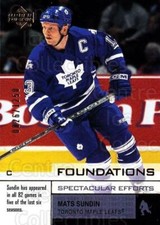 2002-03 UD Foundations #161 Mats Sundin Foundations price