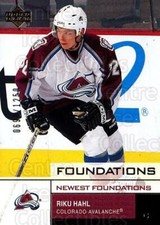 2002-03 UD Foundations #126 Riku Hahl Foundations price