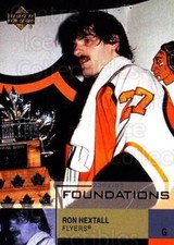 2002-03 UD Foundations #74 Ron Hextall, Conn Smyth Trophy Foundations price