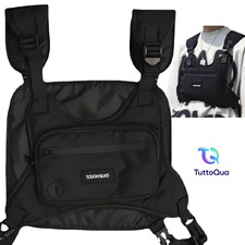 Zaino Marsupio Pettorale Uomo Donna Tattico Borsa Multitasche Outdoor Nero Zaino outdoor price