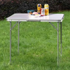 Tavolo PicNic Campeggio Alluminio 60x80 H68 cm Pieghevole Maniglia di Trasporto Campeggio & Picnic Tavolo price
