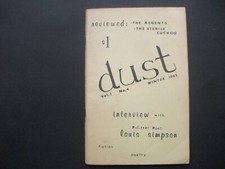 DUST VOL 1 No. 4 1965 POEMS FICTION SCARCE AMERICAN PERIODICAL LOUIS SIMPSON Libri di poesia price