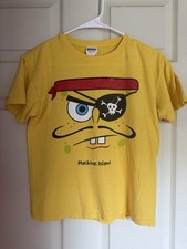T-shirt Sponge Bob SquarePants "Pirata" Youth M Mackinac Island Made in Honduras T-shirt ragazzo price