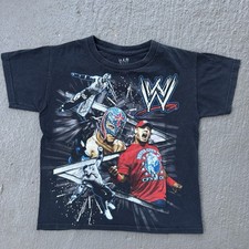 Maglia grafica KIDS Wrestling WWE John Cena Rey Mysterio RAGAZZO taglia 7-8 T-shirt ragazzo price